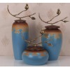 陶瓷花瓶中式唐三彩客厅瓷器花插摆件 现代家居时尚工艺软装饰品